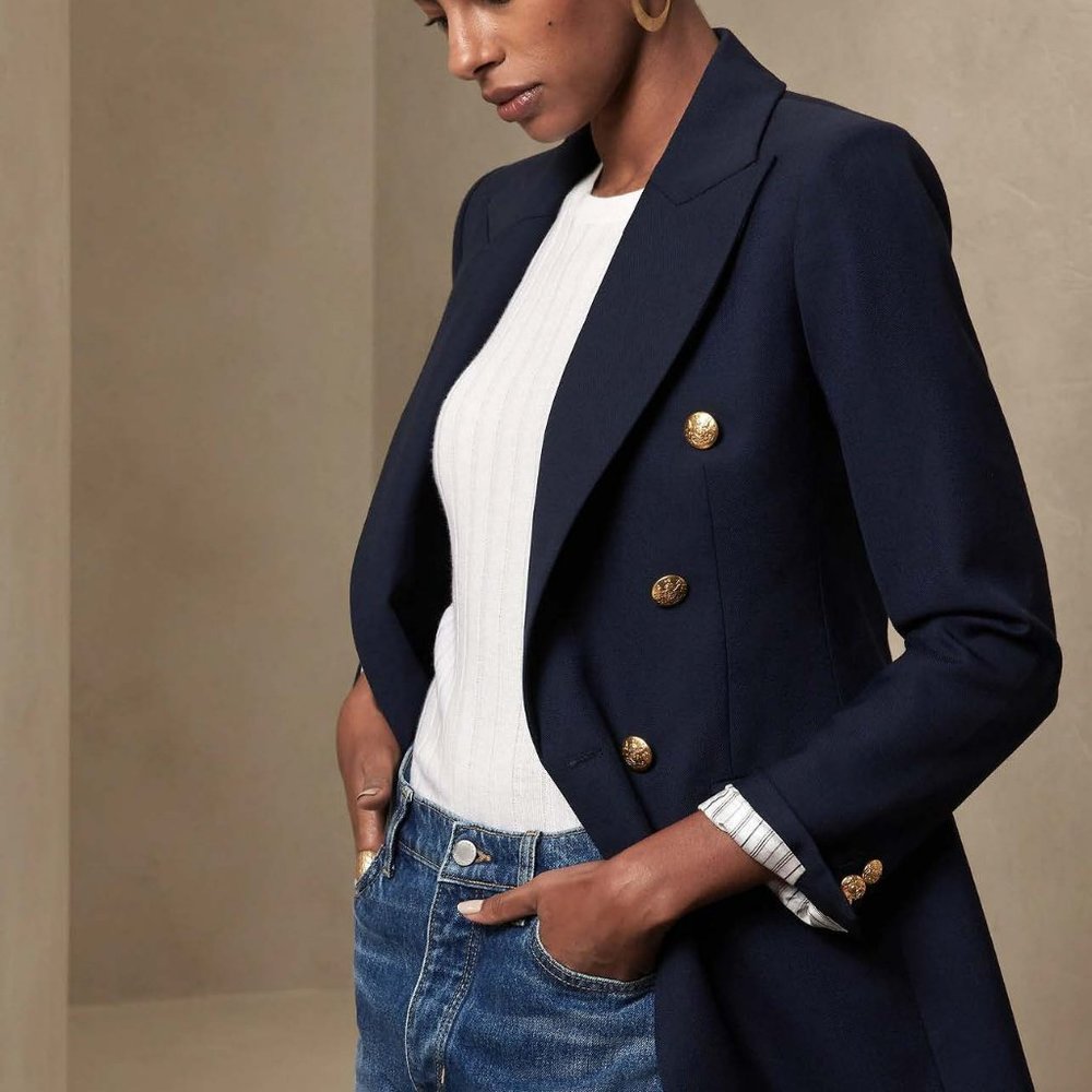 Banana Republic Captain's Blazer